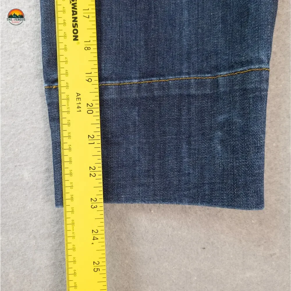 Joe's Cropped Jeans Blue Medium Wash Skinny Leg Denim Pockets Women's Size 32